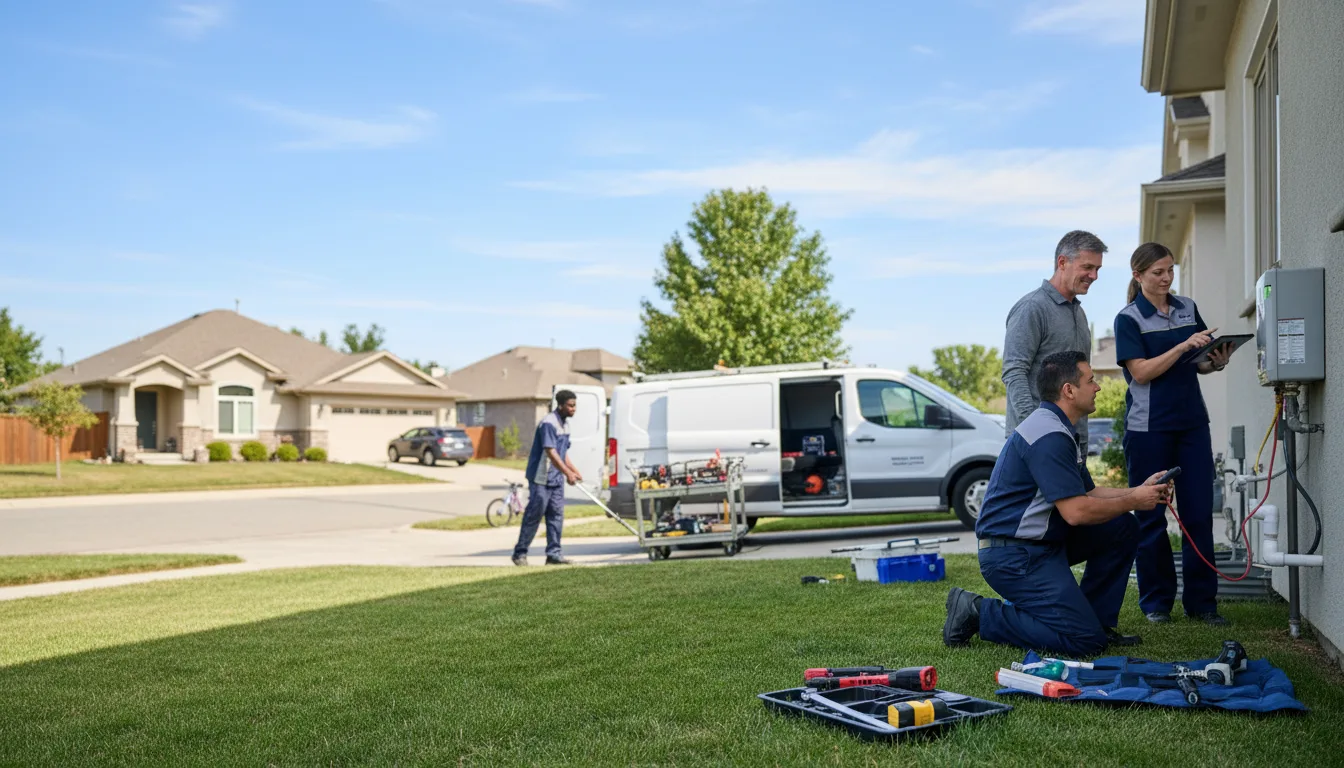 Tankless water heater service in Banquete, TX